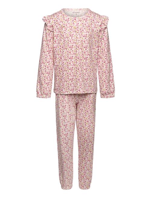 Minymo Pyjamas Ls Set Aop Minymo Pink