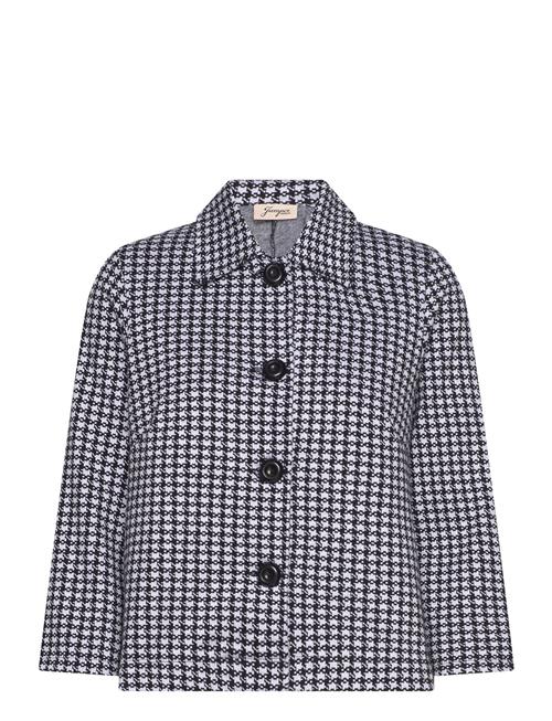 Se Mela Dogtooth Jacket Jumperfabriken Black ved Booztlet