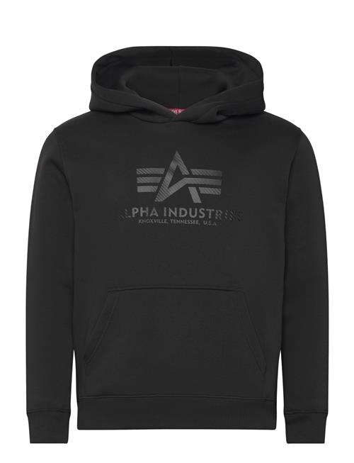 Se Alpha Industries Basic Hoody Carbon Alpha Industries Black ved Booztlet