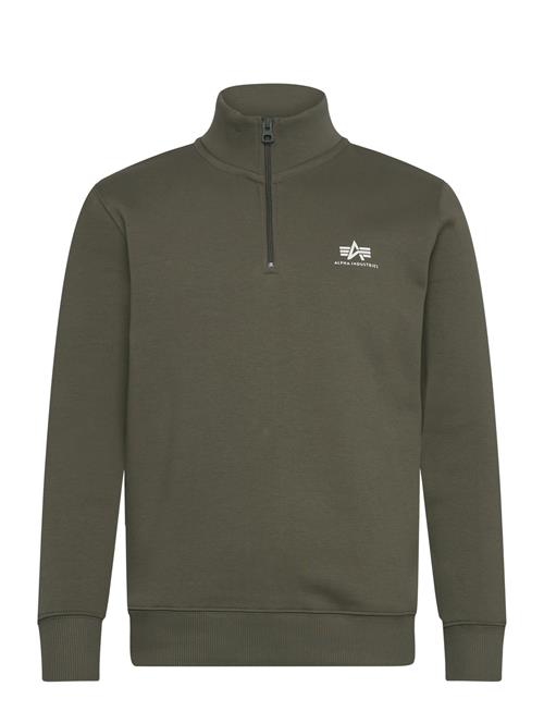 Alpha Industries Half Zip Sweater Sl Alpha Industries Green