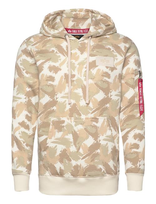 Alpha Industries Back Print Hoody Camo Alpha Industries Beige