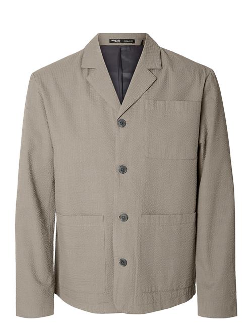 Selected Homme Slh-Smith Seersucker Hybrid Blz Selected Homme Beige