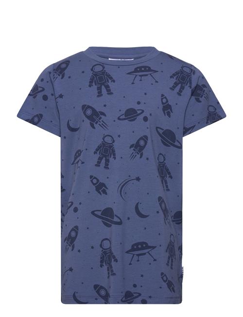 Geggamoja Bamboo T-Shirt Blue Astronaut Geggamoja Blue