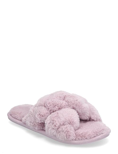 Hunkemöller Willow Braided Fake Fur Slipper Hunkemöller Pink