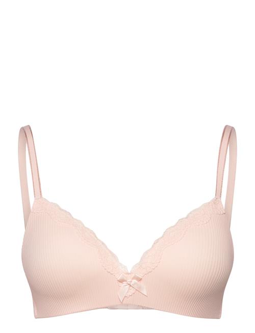 Se Hunkemöller Lola Non Wired Low Demi Pu Hunkemöller Pink ved Booztlet