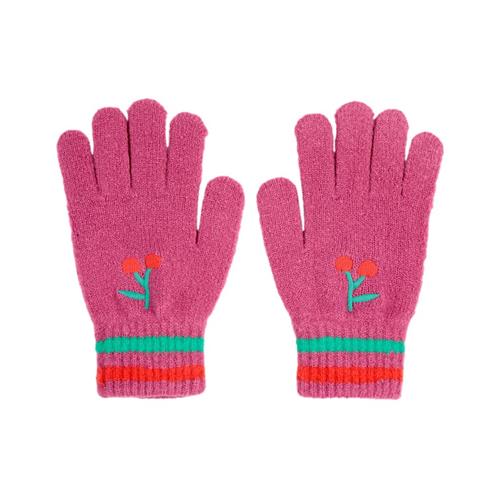 Se Bobo Choses Bobo Choses Strikkede Handsker Fuchsia | Lyserød | 2-5 years ved Babyshop