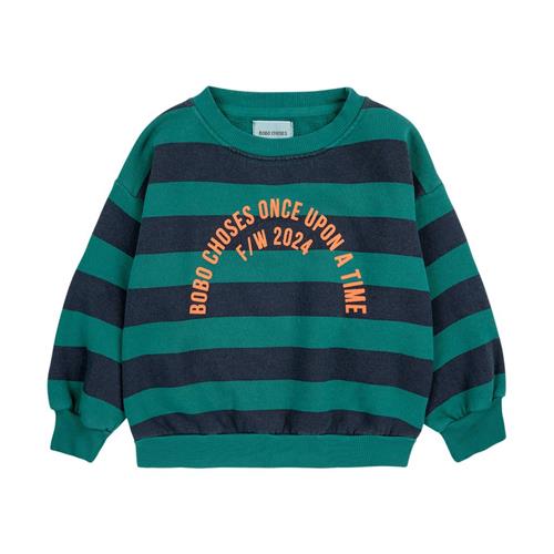 Bobo Choses Bobo Circle Stribet Sweatshirt Midnight Blue | Marine blå | 2-3 years