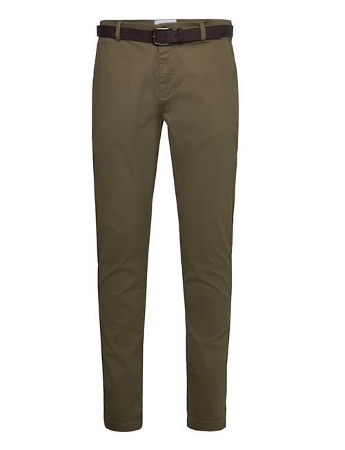 Lindbergh Aop Superflex Chino Pants Lindbergh Khaki