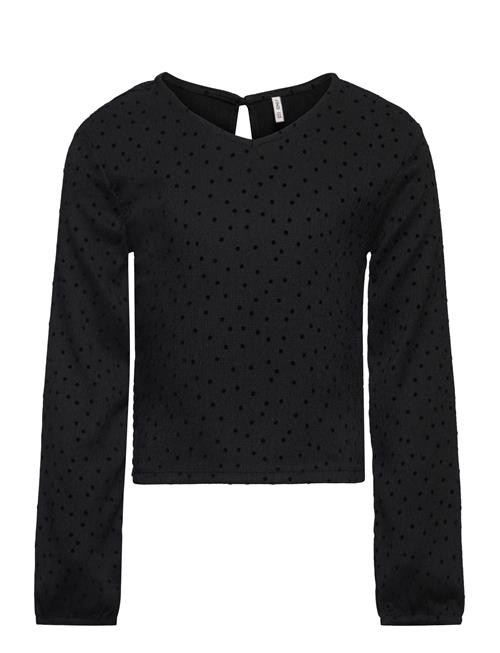 Se Kids Only Koglara L/S Dot Top Jrs Kids Only Black ved Booztlet