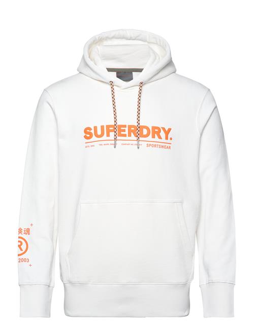 Se Superdry Sport Utility Sport Logo Loose Hood Superdry Sport White ved Booztlet