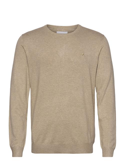 Se Lindbergh Ecovero L/S O-Neck Knit Lindbergh Beige ved Booztlet