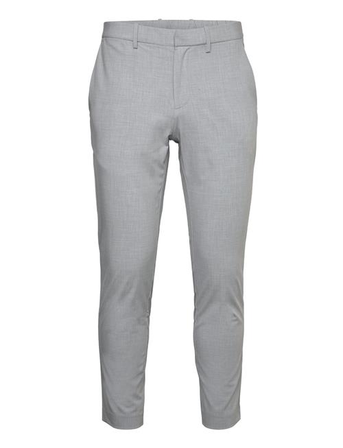 Mango Tapered Fit Stretch Trousers Mango Grey