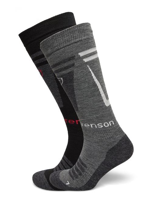 Se Tenson Core Ski Sock 2Pr Tenson Grey ved Booztlet