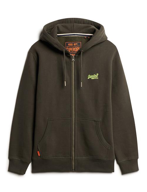 Essential Logo Zip Hoodie Superdry Green