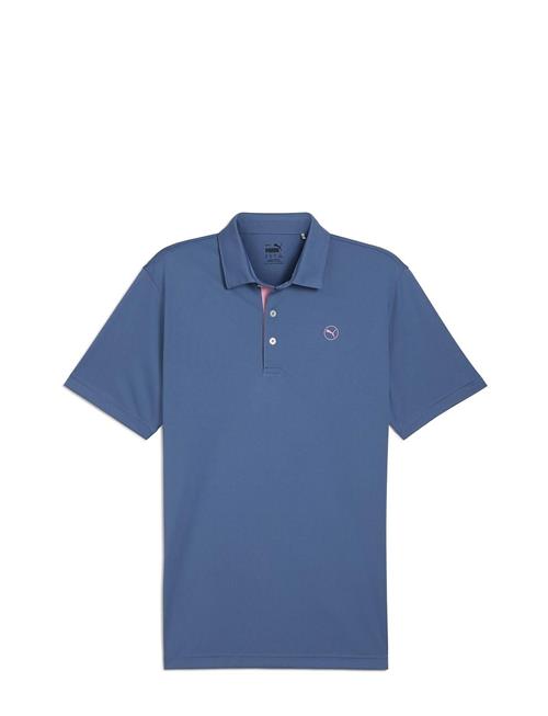 Se PUMA Golf Pure Solid Polo PUMA Golf Blue ved Booztlet