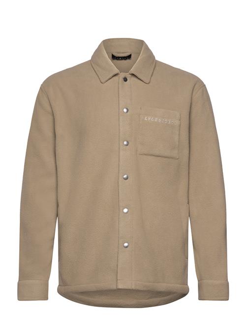 Lyle & Scott Embroidered Fleece Overshirt Lyle & Scott Brown