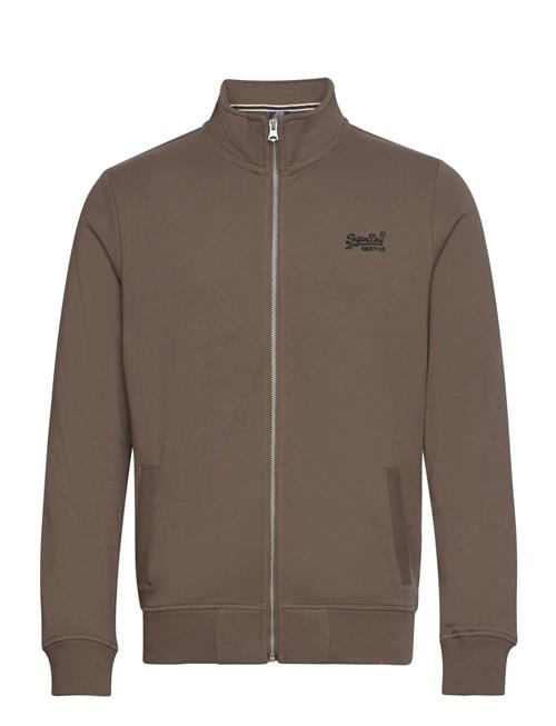 Superdry Essential Logo Zip Tracktop Ub Superdry Brown