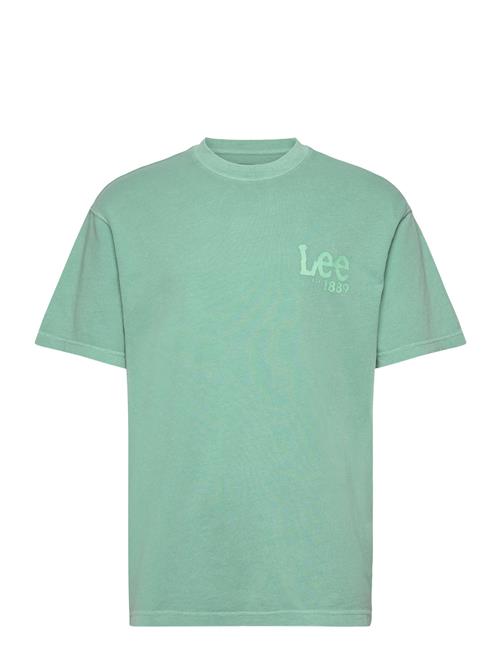 Se Lee Jeans Loose Logo Tee Lee Jeans Blue ved Booztlet