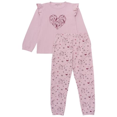 Se Minymo Set Pyjamas Dawn Pink | Lilla | 104 cm ved Babyshop