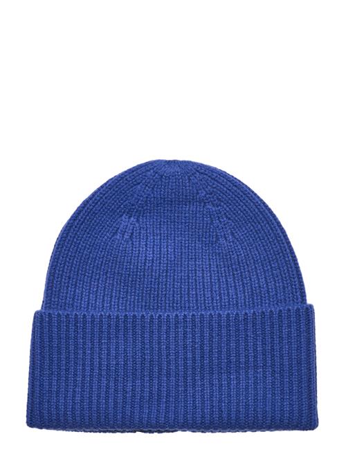 Davida Cashmere Fold Rib Cap Davida Cashmere Blue