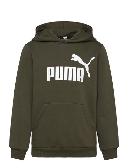 Se PUMA Ess Big Logo Hoodie Fl B PUMA Khaki ved Booztlet