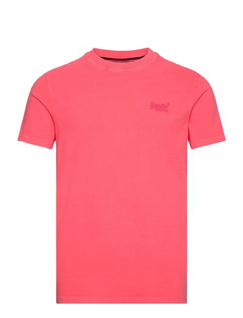 Superdry Essential Logo Emb Neon Tee Superdry Coral