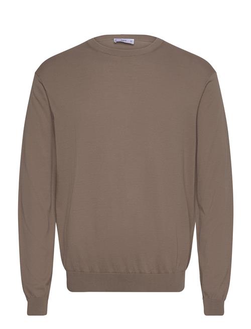 Mango 100 Cotton Fine-Knit Sweater Mango Brown