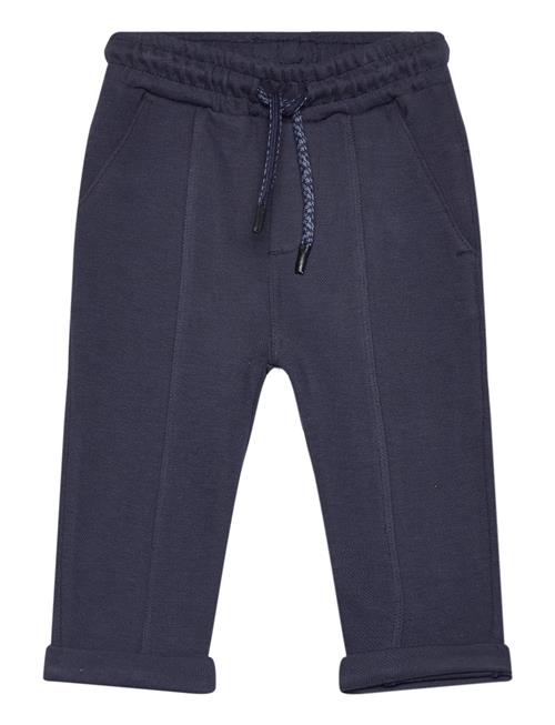 Se Mango Cotton Jogger-Style Trousers Mango Navy ved Booztlet