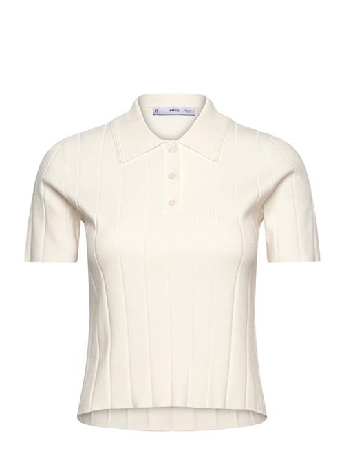 Mango Polo-Neck T-Shirt Mango Cream