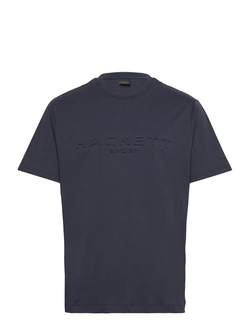 Se Hackett London Hs Embossed Tee Hackett London Navy ved Booztlet