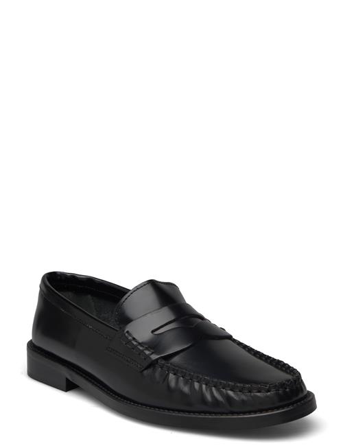 Se Mango Leather Loafers Mango Black ved Booztlet