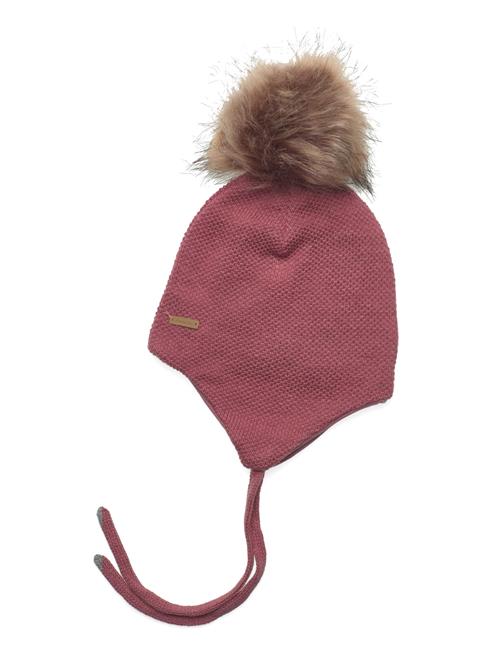 Se Minymo Hat W. Detachable Fake Fur Minymo Pink ved Booztlet