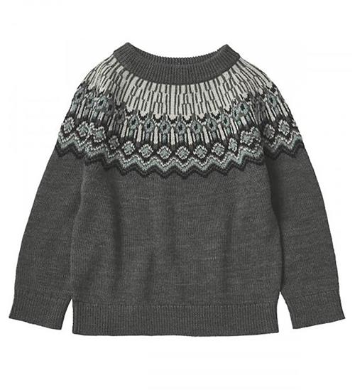 Se FUB FUB Bluse - Uld - Sweater - Grey Melange ved KidsWorld