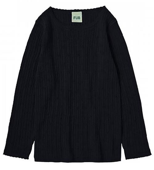 FUB Bluse - Uld - Dark Navy