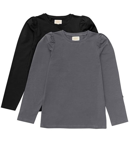 Se Creamie Bluse - 2-pak - Iron Grey ved KidsWorld