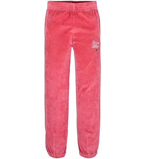 Tommy Hilfiger Tommy Hilfiger Velourbukser - Script - Heritage Pink