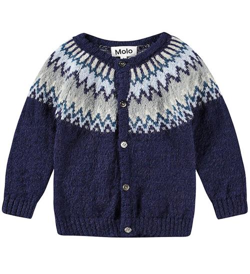 Se Molo Cardigan - Uld - Bay - Blues ved KidsWorld