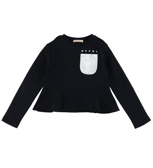 Marni Marni Sweatshirt - Cropped - Sort m. SÃ¸lv