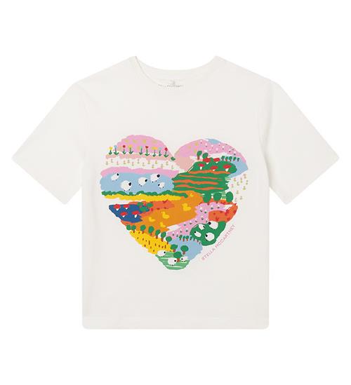 Stella McCartney Kids Stella McCartney Kids T-shirt - Ivory m. Hjerte