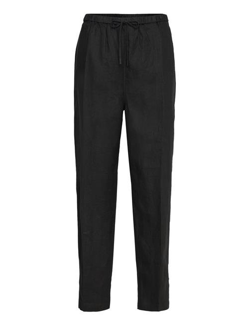 Se Tommy Hilfiger Casual Linen Taper Pull On Pant Tommy Hilfiger Black ved Booztlet