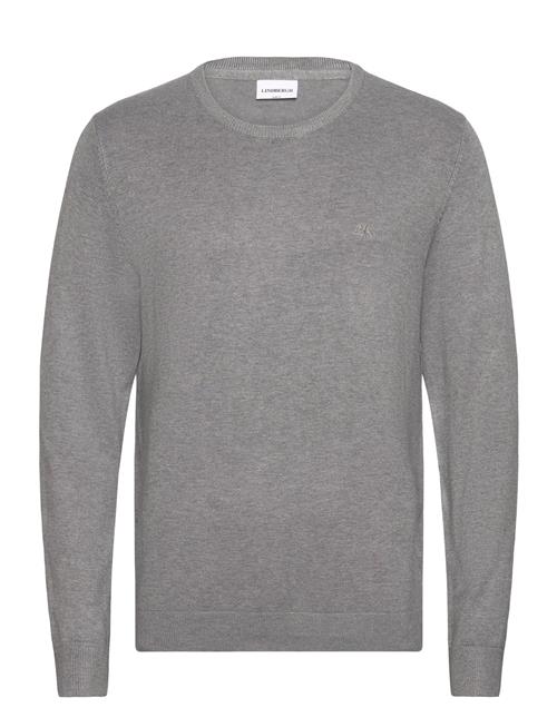 Se Lindbergh Ecovero L/S O-Neck Knit Lindbergh Grey ved Booztlet