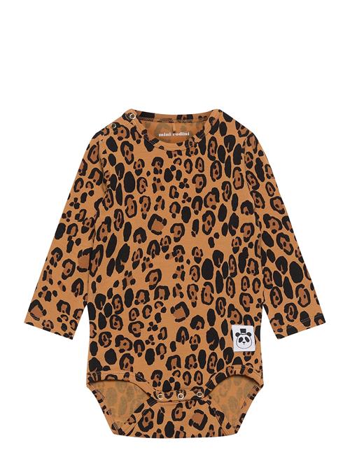 Se Mini Rodini Basic Leopard Ls Body Mini Rodini Patterned ved Booztlet