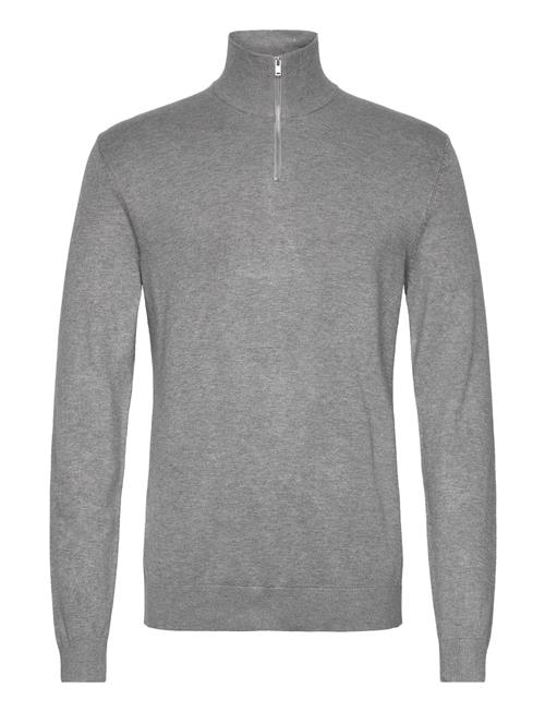 Lindbergh Ecovero Half Zip L/S Knit Lindbergh Grey