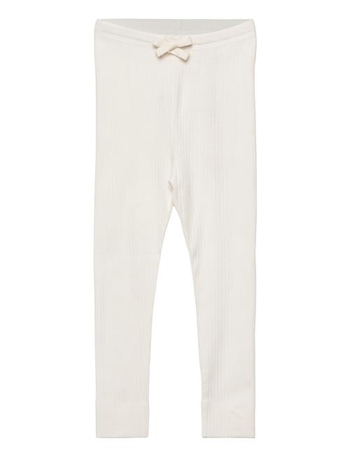 Rib Jersey Leggings W. String Copenhagen Colors Cream