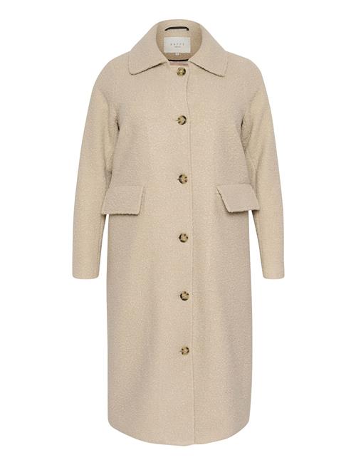 Kaffe Curve Kcannelene Coat Kaffe Curve Beige