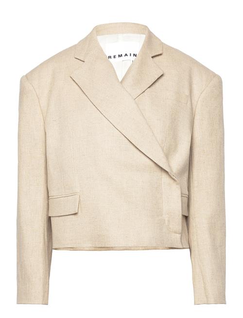 REMAIN Birger Christensen Over D Crop Blazer REMAIN Birger Christensen Beige