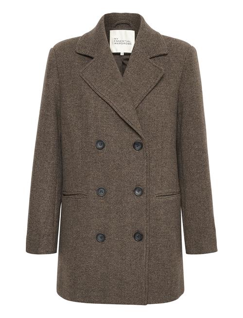 Se My Essential Wardrobe Franniemw Short Coat My Essential Wardrobe Brown ved Booztlet