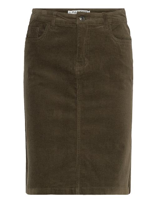 Pulz Jeans Pzsally Short Skirt Pulz Jeans Khaki