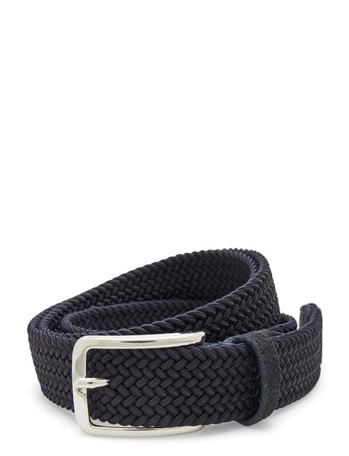 J. Lindeberg Ben Braided Elastic Belt J. Lindeberg Navy