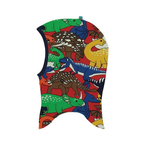 Se Småfolk Vendbar Elefanthue Med Et Dinosaurprint Apple Red | Rød | 0-2 years ved Babyshop